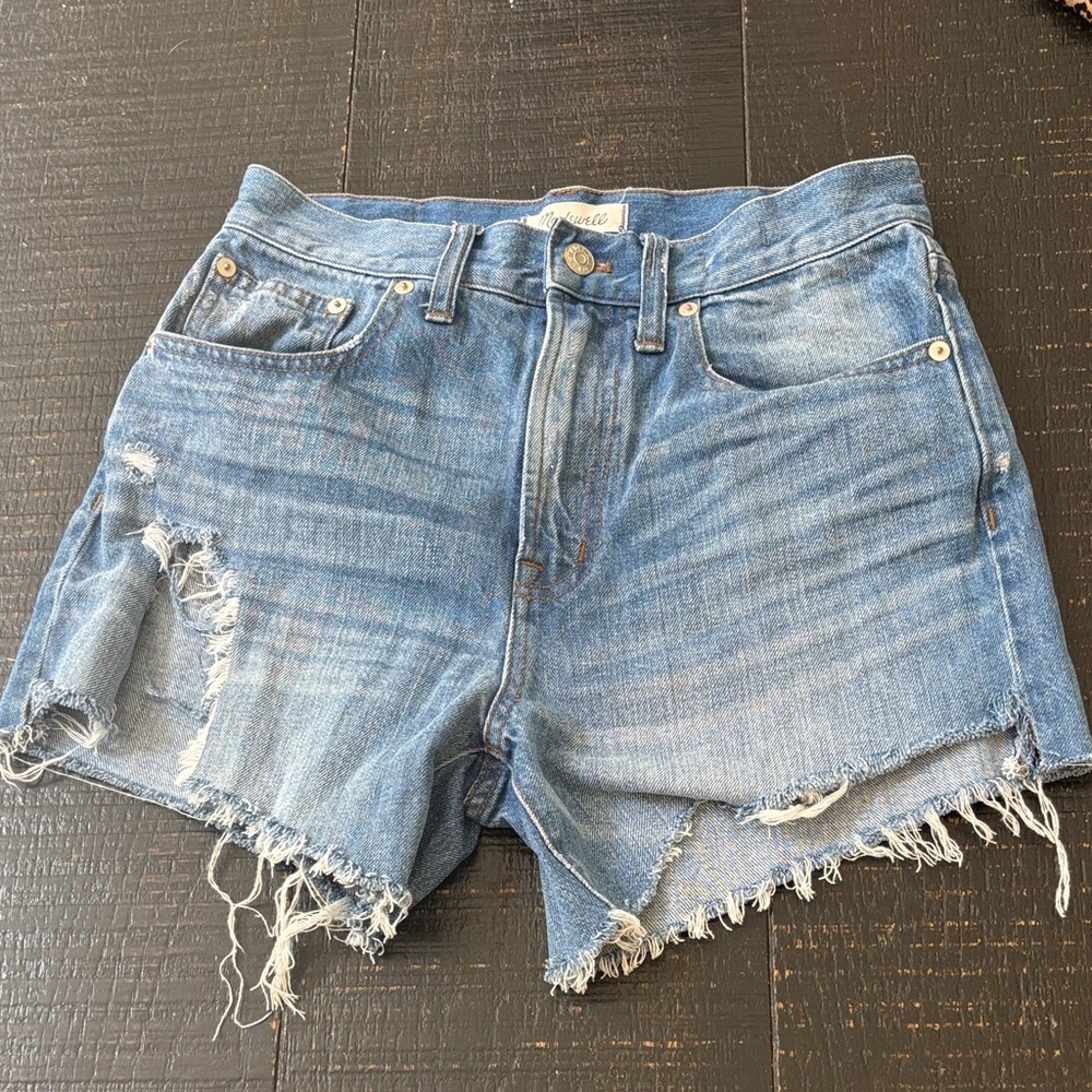 Madewell The Perfect Vintage Jeans Shorts size 27 Blue wash size 27